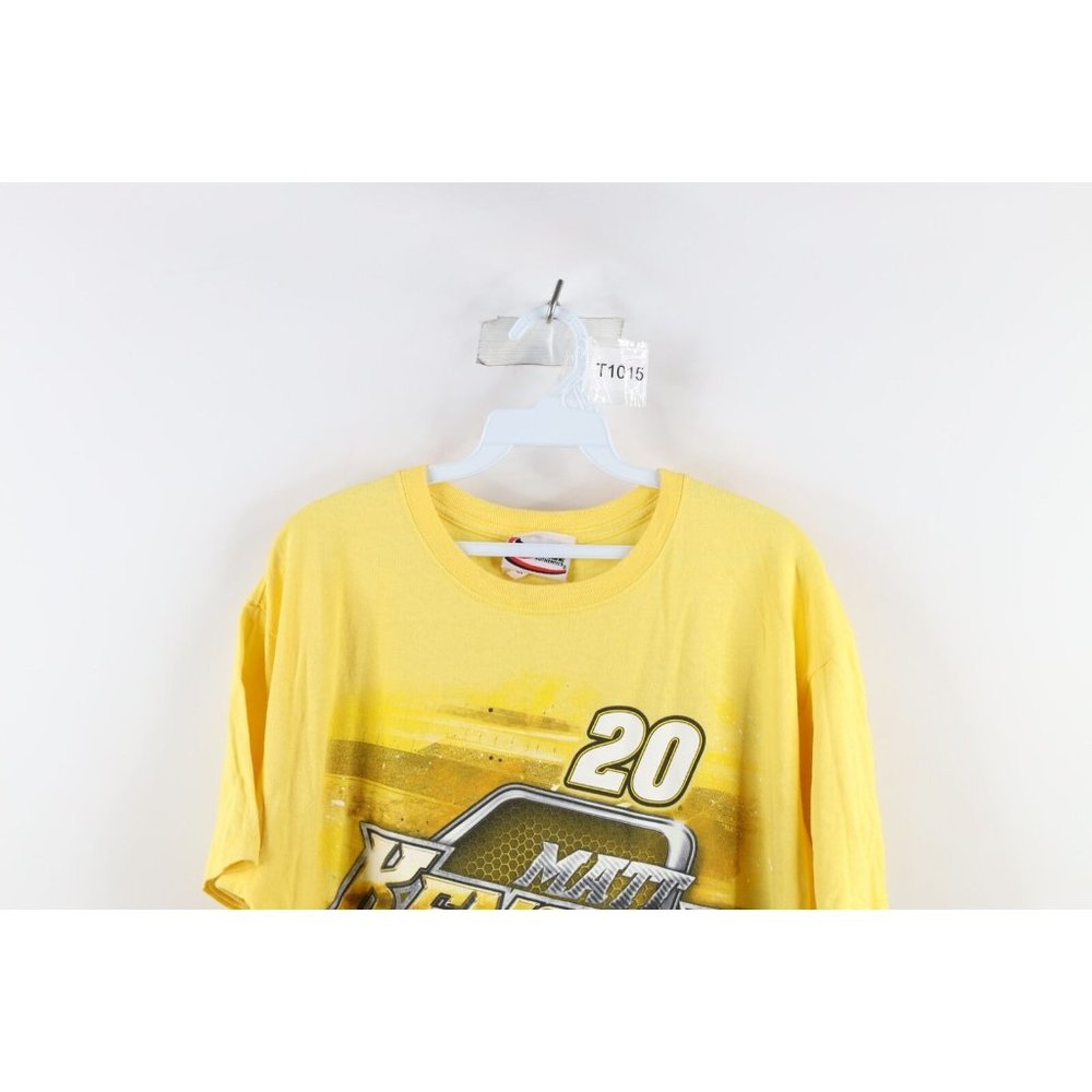 Vintage NASCAR Mens Large Spell Out All Over Print Matt Kenseth Racing T-Shirt - Picture 2 of 12